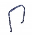 Zazzy Bandz Silver Swirls on Blue Headband  Original